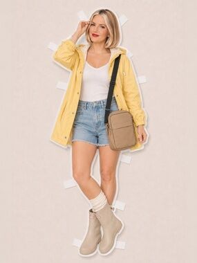 RAINS Waterproof Crossbody JET Bag – Sand Beige Minimalist, LNWOT